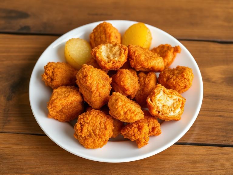 Chicharrón de pollo con tostones